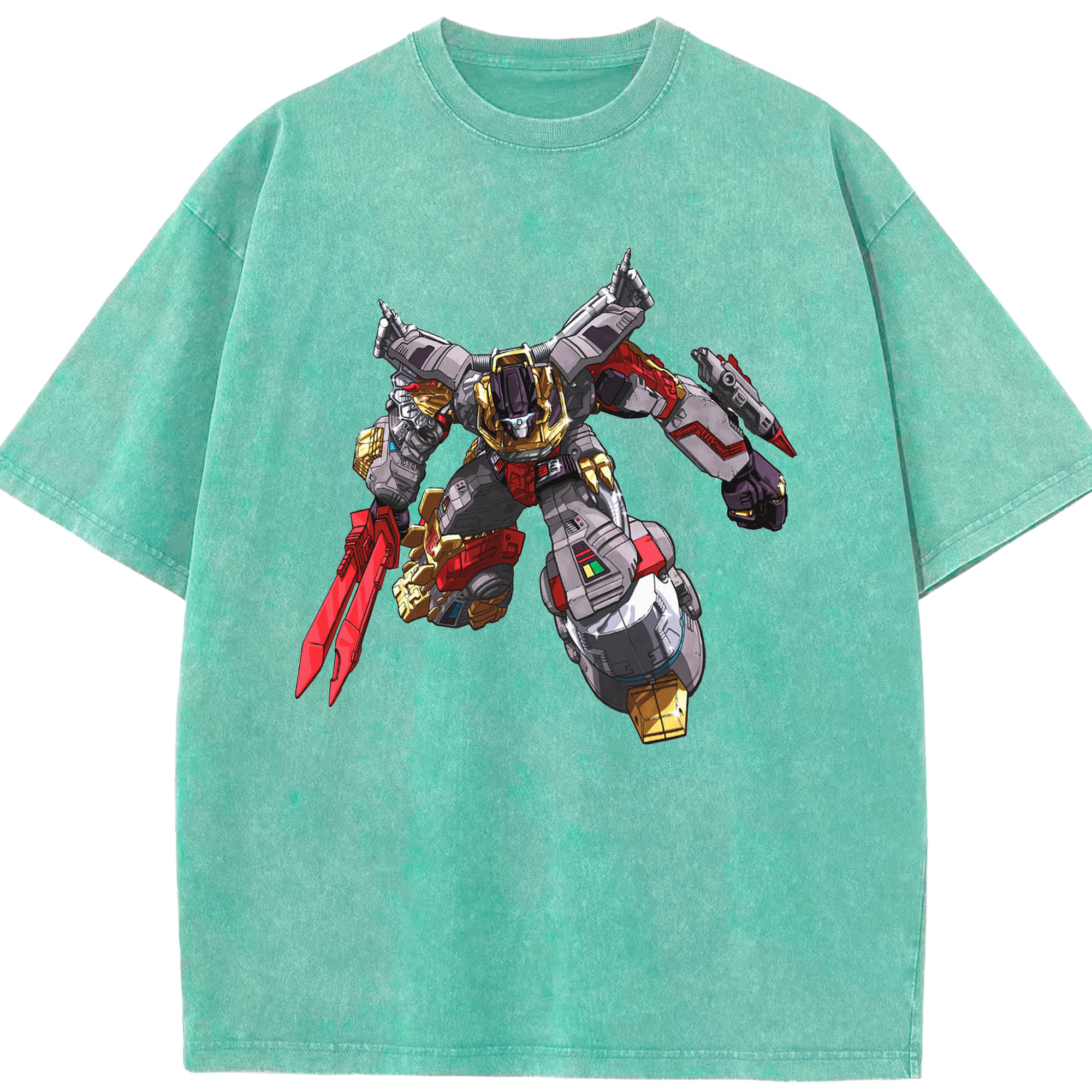 （画像用）  綿100% ヴィンテージ風 半袖Tシャツ（フロントプリント）